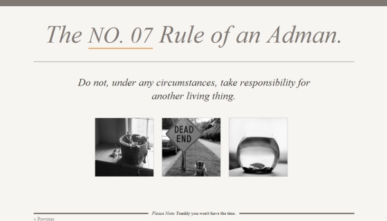 The Rules of an Adman