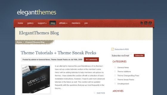 Elegant Themes Blog