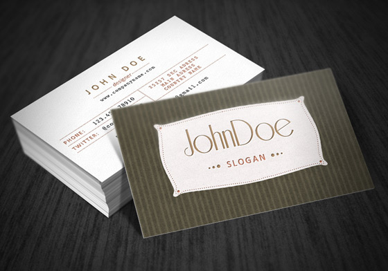 Business cards for bloggers